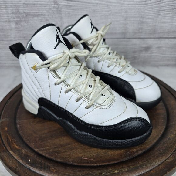Vintage Jordan 12 Retro Y2K 2013Taxi Flip White Gym Red-Black Unisex Kids Sz 13C - Picture 1 of 11